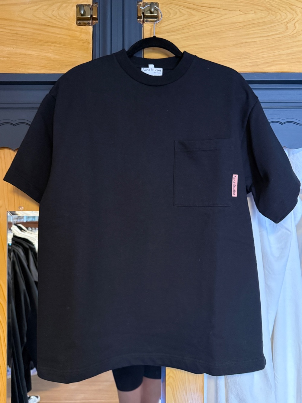Acne Studios Black Pocket Sweatshirt Tee